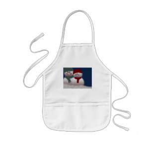 Enfant Tablier de bonhomme de neige