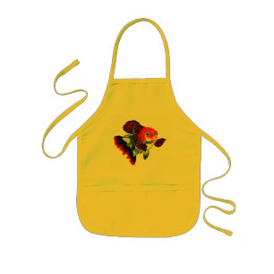 Enfant Tablier de cuisine de poisson rouge de Veiltail de