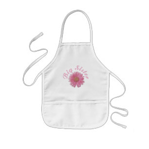 Enfant Tablier de grande soeur de marguerite de Gerbera