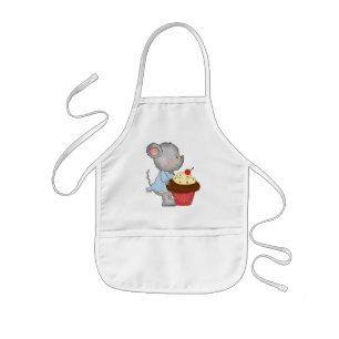 Enfant tablier de la souris Cupcake