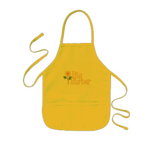 Enfant Tablier jaune de grande soeur de marguerite