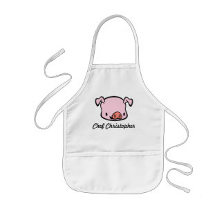 Enfant Tablier personnalisé de porc pour des enfants