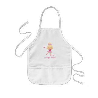 Enfant Tablier personnalisé mignon de ballerine de