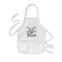 Tablier pour enfants avec conception crâne pirate