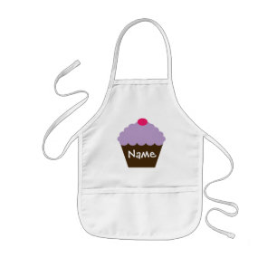 Enfant Tablier pourpre personnalisé de petit gâteau