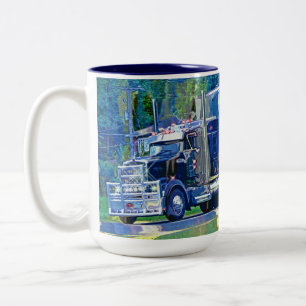 Enfants Big Rig Camion de fret Boire Mug