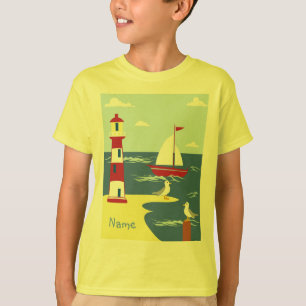 Enfants Bio - T-shirt Garçons Nautiques Personnali