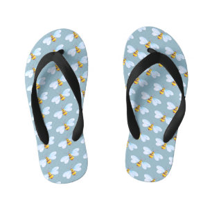 Enfants Bumble abeilles Aquarelle et tongs