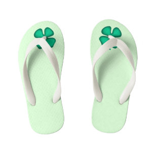 Enfants Chance 4 Leaf Irlandais Clover vert bébé tongs