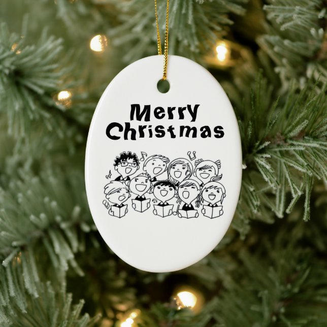 **ENFANTS CHANTANT** ORNEMENT DE NOËL (Arbre)