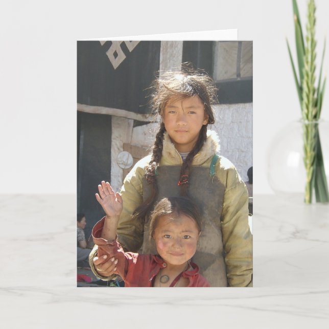 Enfants de Carte pour notes de blanc de base de (Devant)