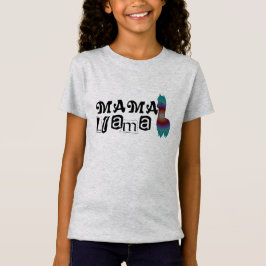 enfants de conception de T-shirt de lama de maman