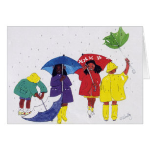 Enfants de jour pluvieux