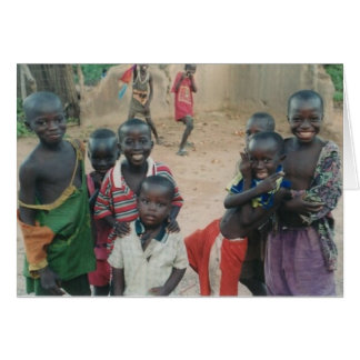 Enfants de la Gambie (carte de série de village de