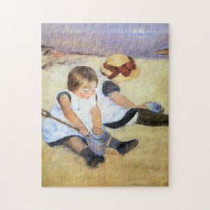 Enfants de Mary Cassatt jouant sur le puzzle de