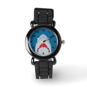 Enfants de requin numérotés montre-bracelet