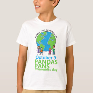 Enfants de T-shirt de jour de conscience de