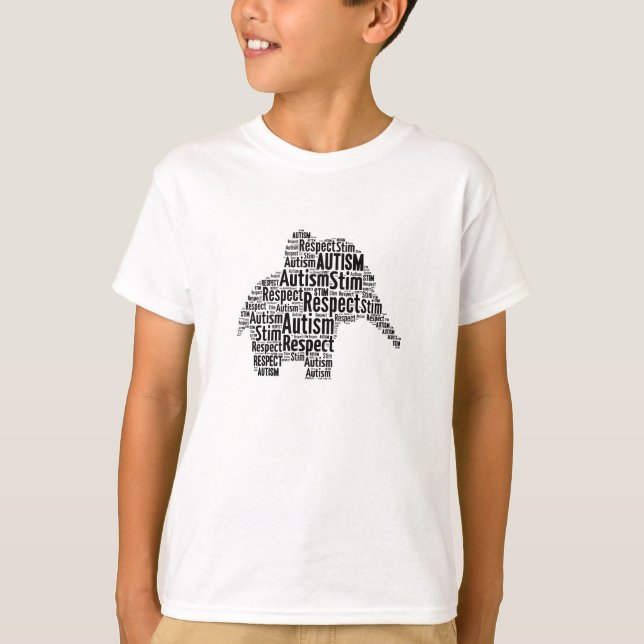 Enfants de T-shirt d'éléphant de sensibilisation (Devant)