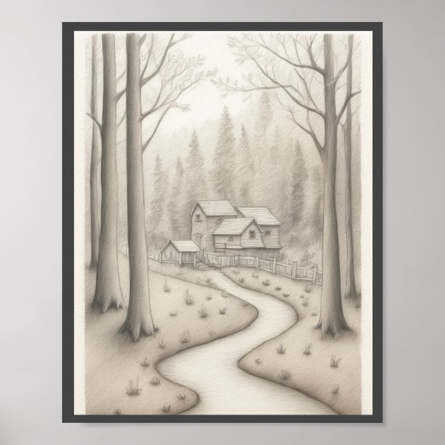 Enfants Dessin murale maison décoration (Devant)