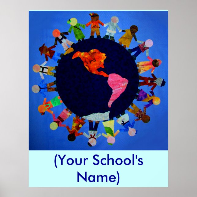 Enfants du monde pacifique - Poster personnalisabl (Devant)