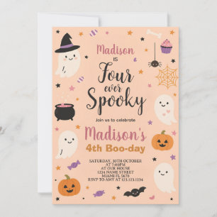 Enfants Éffrayants Boo Day Invitation Anniversaire