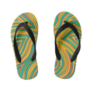 Enfants Feuilles à tongs colorées