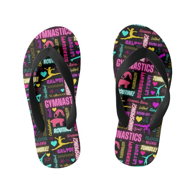 Enfants Filles Gymnastique tongs (Semelle)