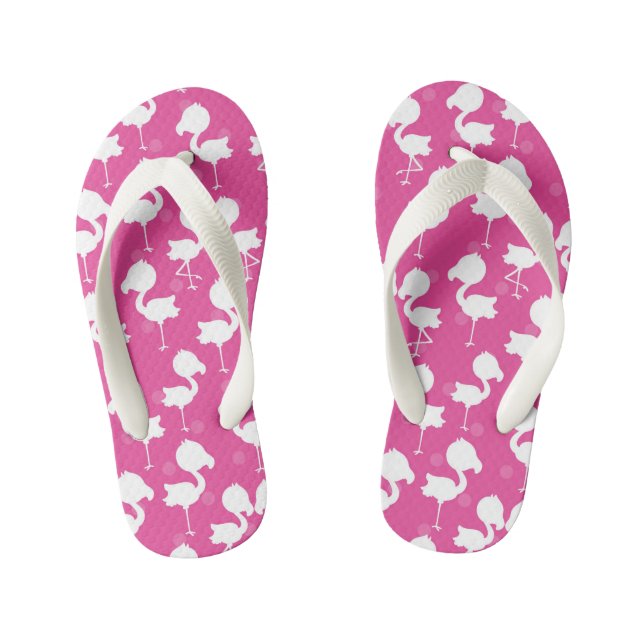 Enfants Filles mignonette flamingo rose modèle tongs (Semelle)