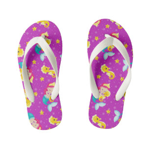 Enfants Filles mignonnes sirènes motifs tongs