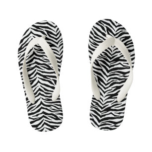 Enfants Flops à tongs pour enfants-Zebra Imprimer tongs