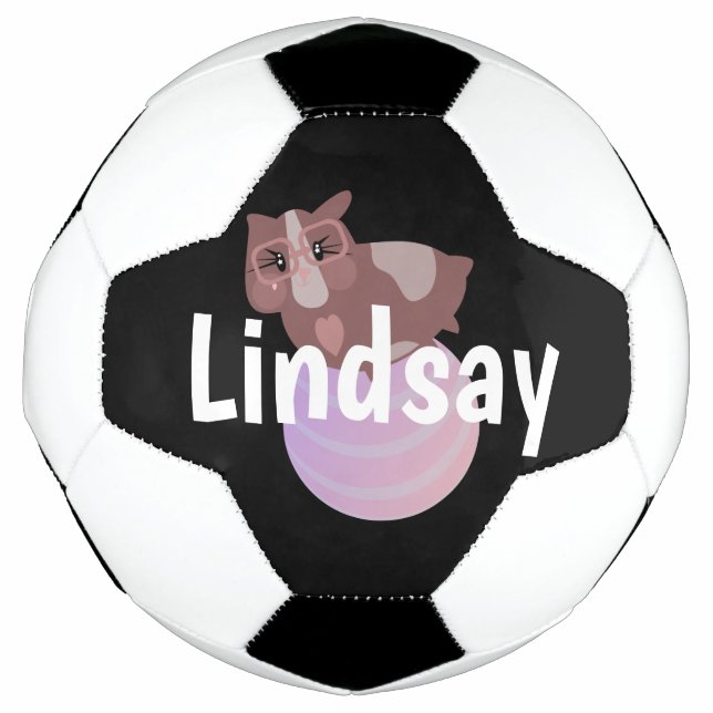 Enfants Guinéen Cochon Monogramme Nom du ballon de (Devant)