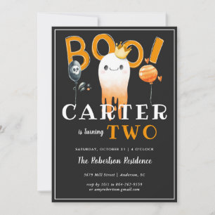 Enfants Halloween Anniversaire Fête Invitation