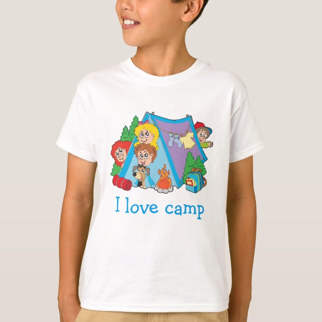 Enfants J'aime Camp T-Shirt (Devant)