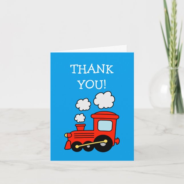 Enfants jouet choo choo train anniversaire cartes  (Devant)