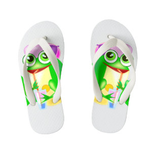 Enfants Joyeuse Grenouille de fête Les tongs de l'enfant