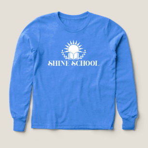 enfants manches longues blanc logo