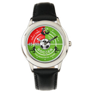 Enfants, Match De Football, Montre De Football