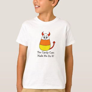 Enfants mauvais de T-shirt de bonbons au maïs