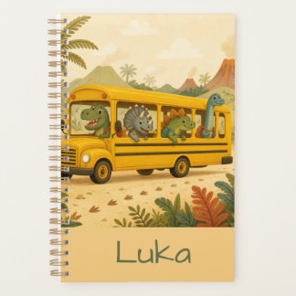 Enfants Mignons Dinosaures Bus Scolaire Personnali