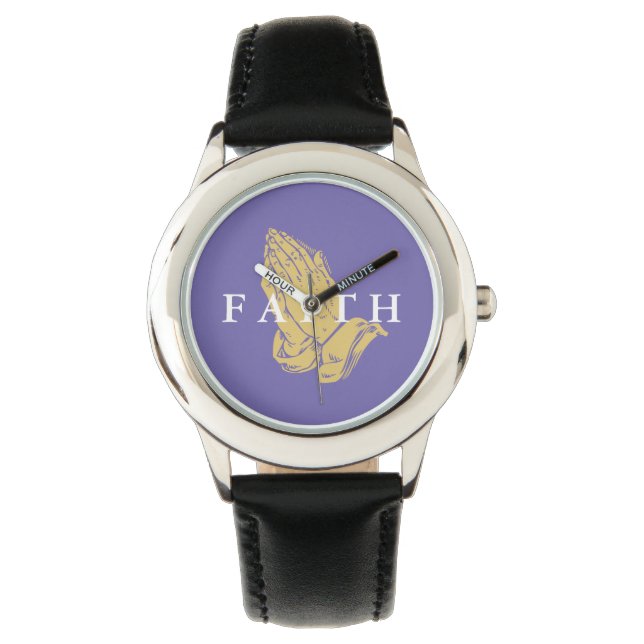 Enfants Montres classiques-Mains de prière foi (devant)