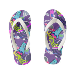 Enfants Navette Spatiale Violet. Les tongs de l'enfant