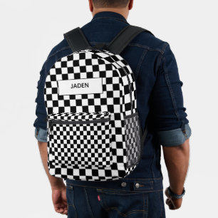 Enfants Nom Sac À Dos Course De Voiture Retour À L