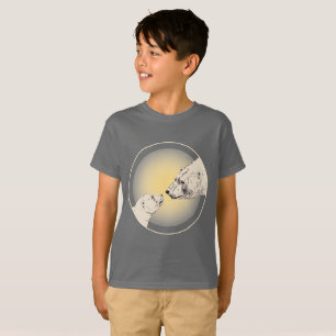 Enfants Ours Polaire T-shirt Faune Art Enfants Tee