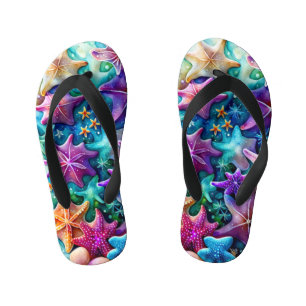 Enfants Paire colorée de tongs de poisson d'étoile