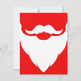 Enfants Père Noël Noël invitation blanc & rouge