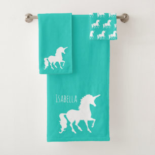 Enfants personnalisés par silhouette de licorne de