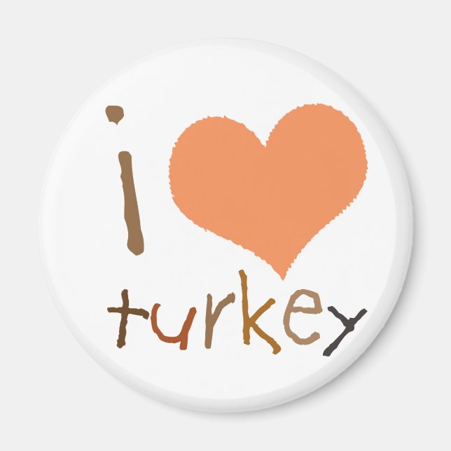 Enfants que j'aime Turquie Magnet (Devant)