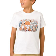 Enfants - T-shirt - Animaux forestiers
