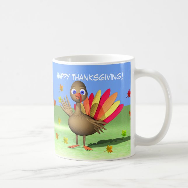 Enfants Thanksgiving bébé Turquie Mug (Droite)