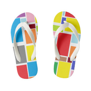 Enfants Tongs de couleur éclaboussante Vibes positives